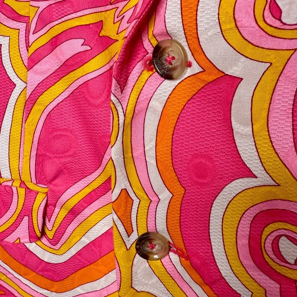 Vibrant Pink and Orange Blazer - Picture 2 of 9